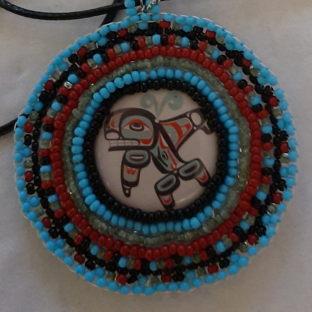Seed beads pendants